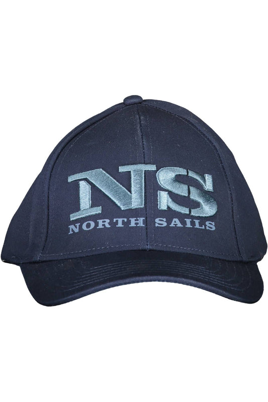 North Sails Blue Cotton Men Cap - KALAJ