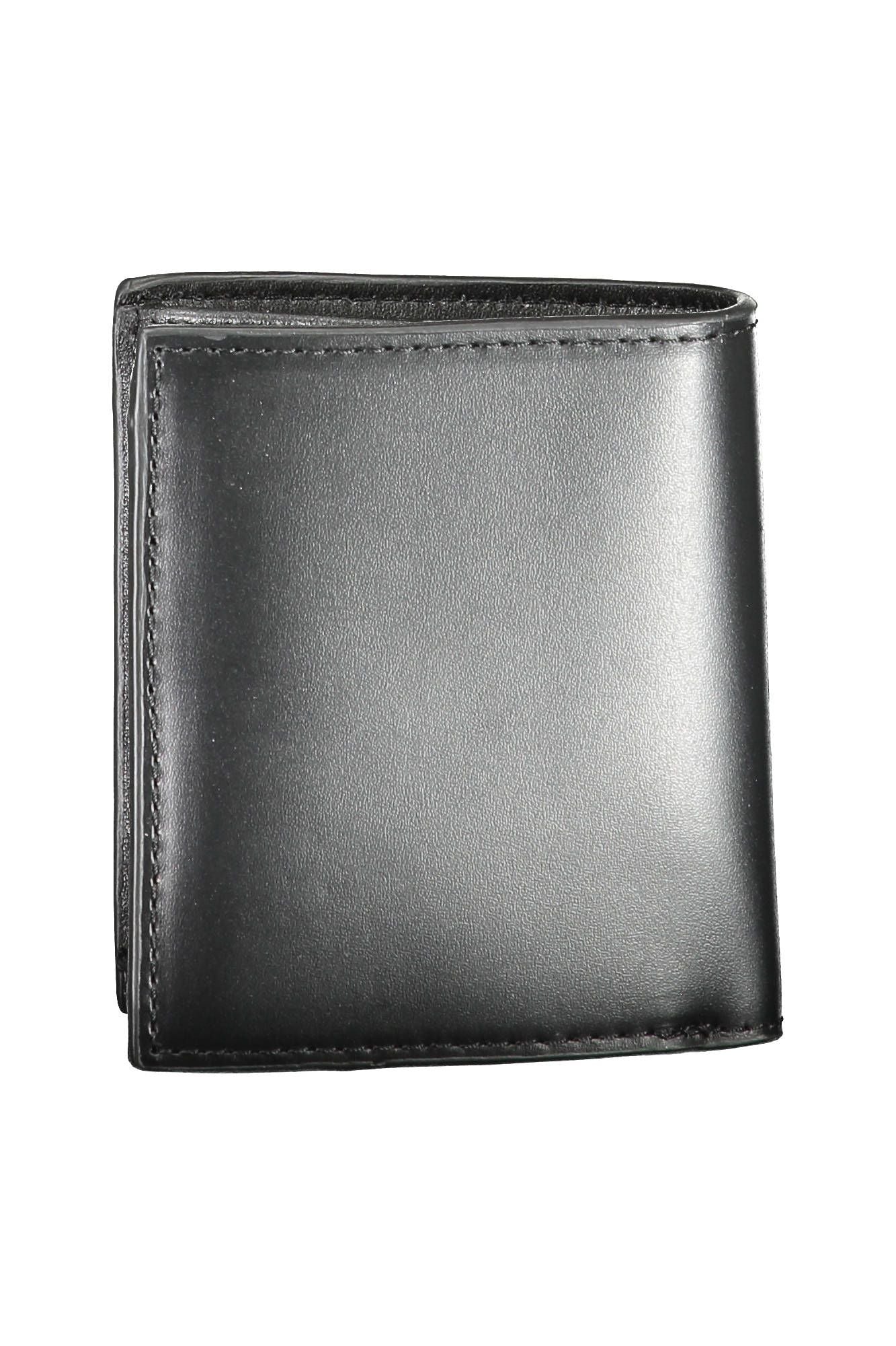 Tommy Hilfiger Black Leather Men Wallet - KALAJ