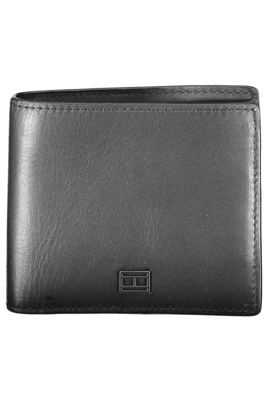 Tommy Hilfiger Black Leather Men Wallet - KALAJ