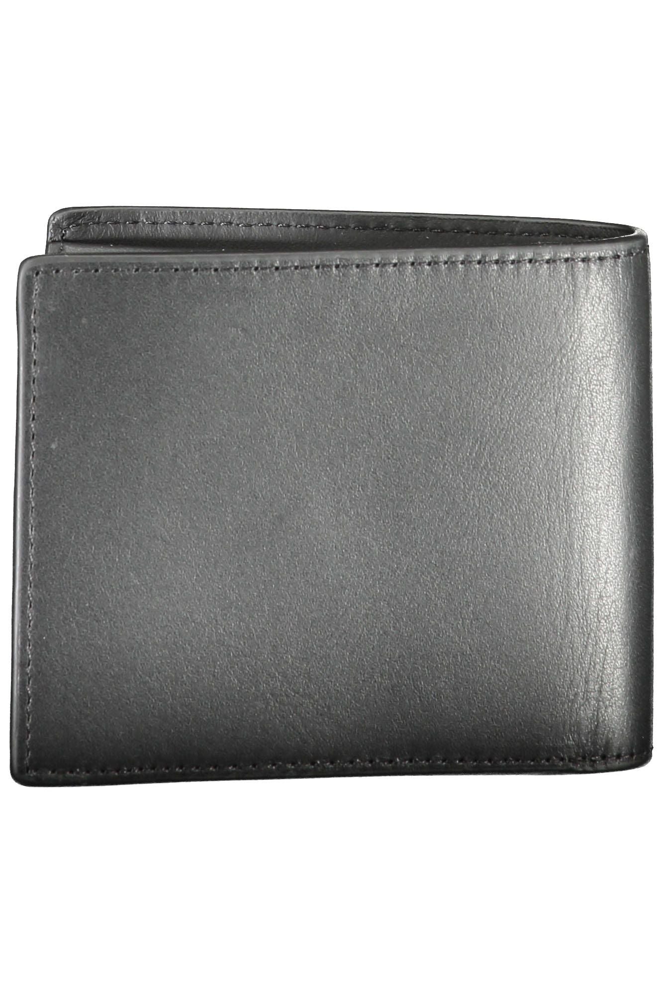 Tommy Hilfiger Black Leather Men Wallet - KALAJ