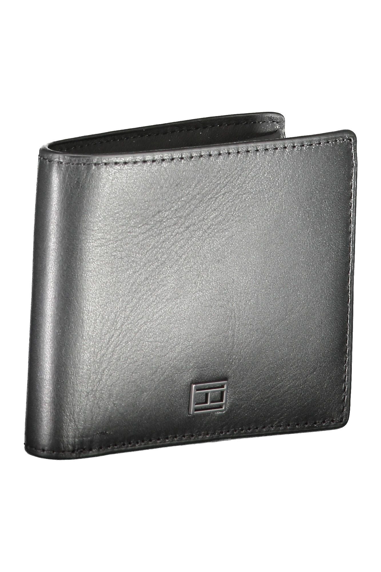 Tommy Hilfiger Black Leather Men Wallet - KALAJ