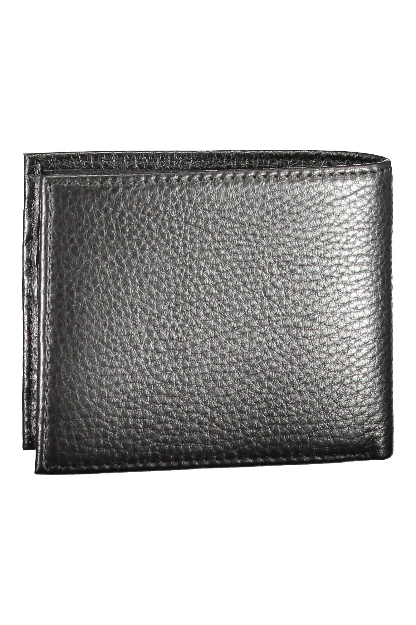 Tommy Hilfiger Black Leather Men Wallet - KALAJ