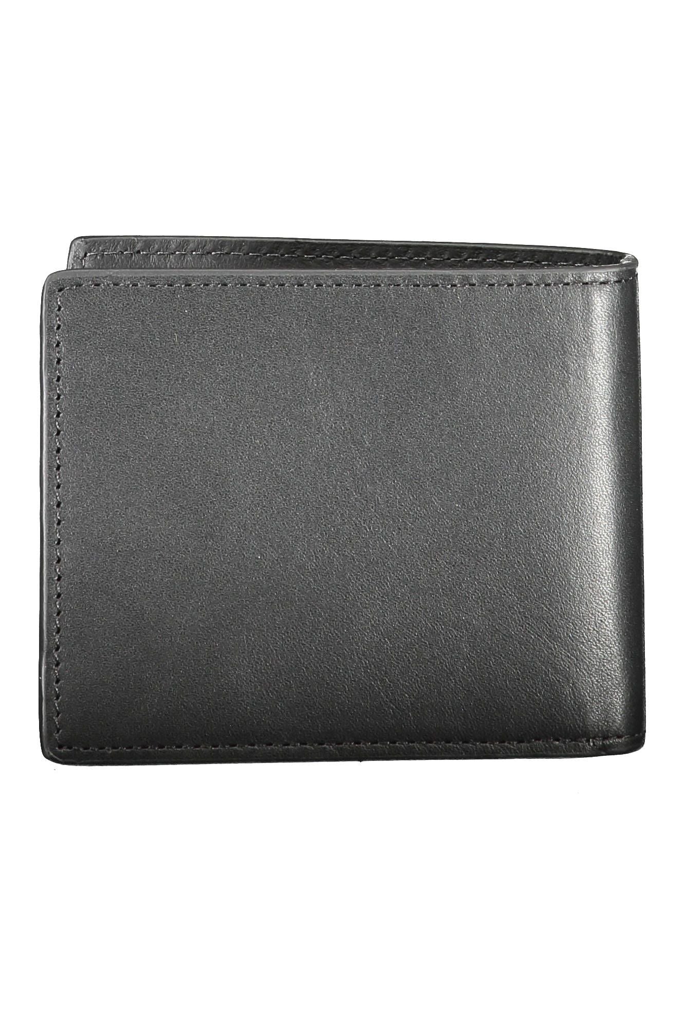 Tommy Hilfiger Black Leather Men Wallet - KALAJ