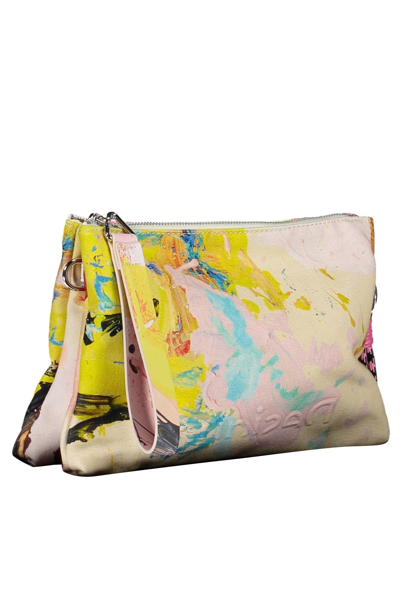 Desigual White Cotton Women Handbag - KALAJ