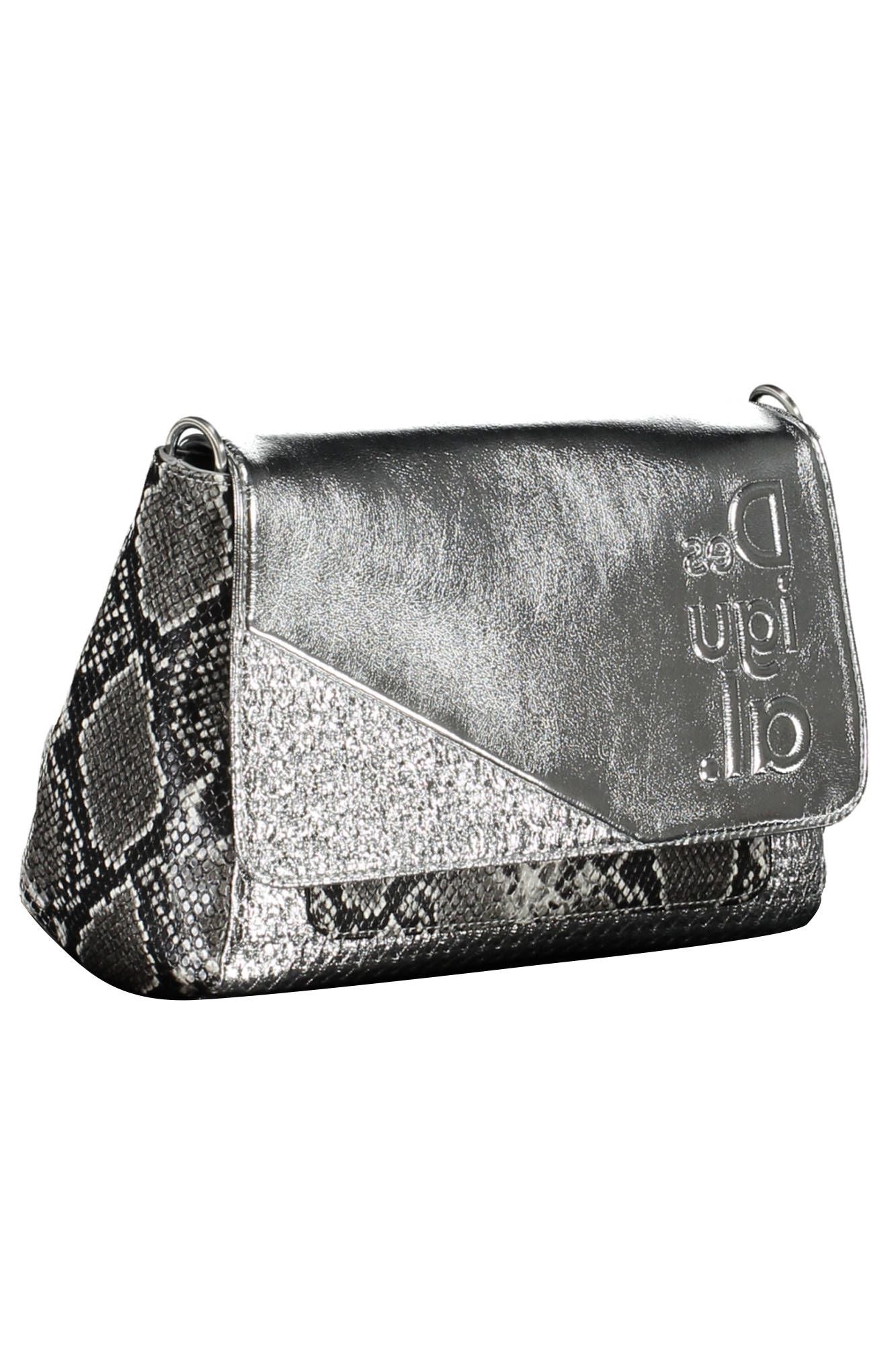 Desigual Silver Polyethylene Women Handbag - KALAJ