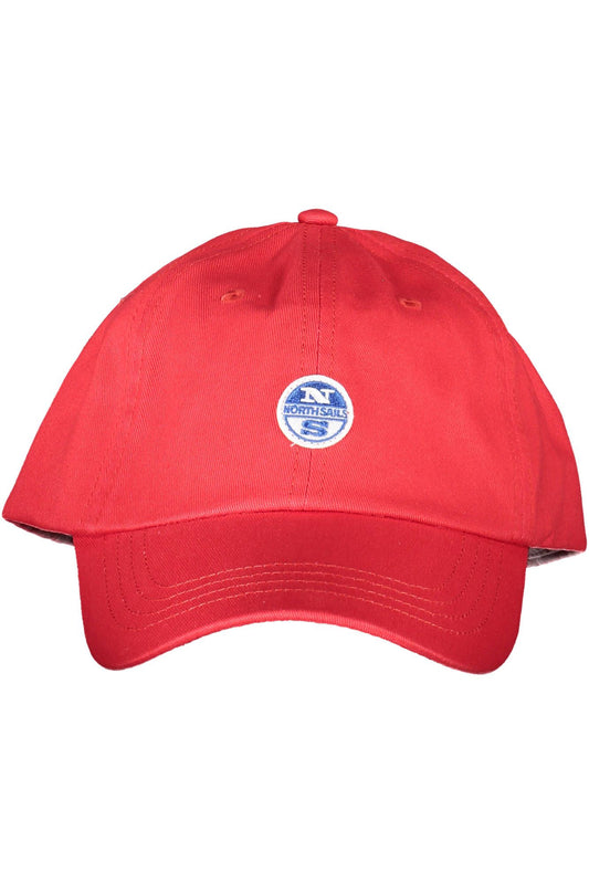 North Sails Red Cotton Men Cap - KALAJ