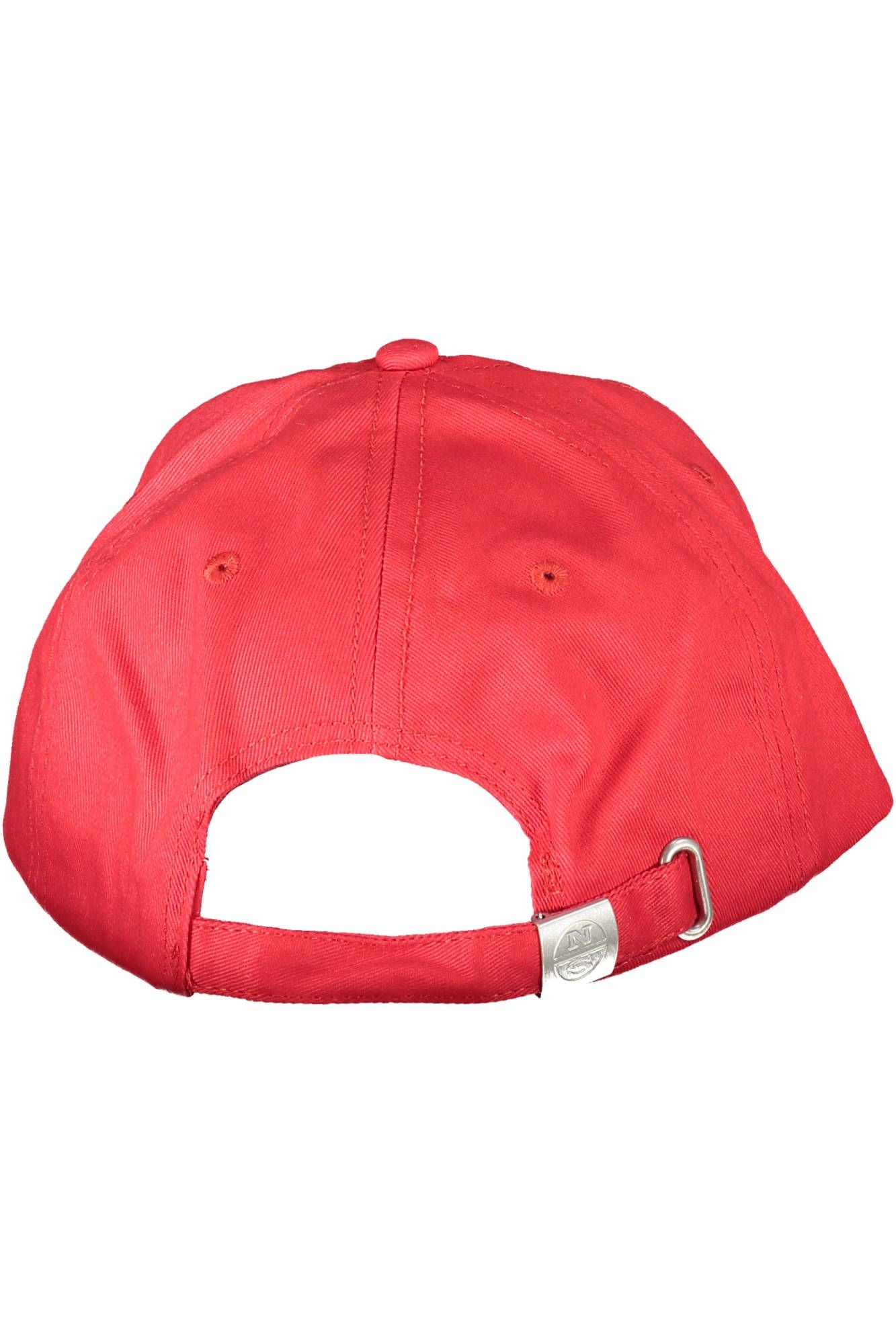 North Sails Red Cotton Men Cap - KALAJ