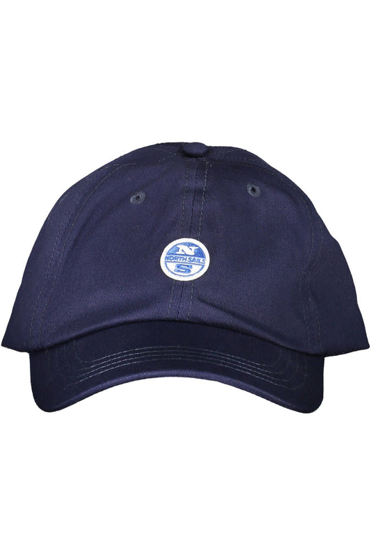 North Sails Blue Cotton Men Cap - KALAJ