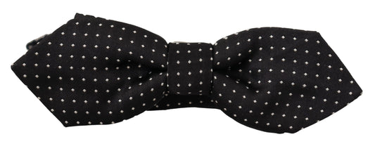 Dolce & Gabbana Exquisite Silk Polka Dot Bow Tie - KALAJ