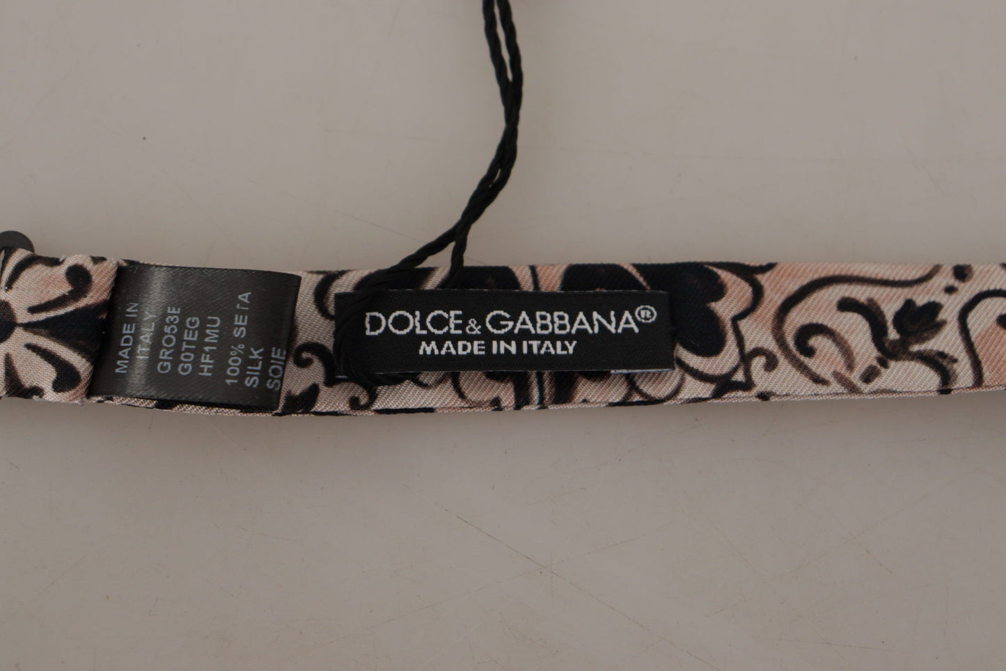 Dolce & Gabbana Elegant Multicolor Silk Bow Tie - KALAJ