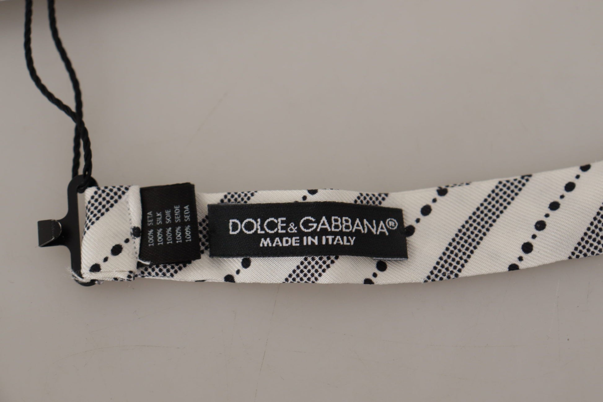 Dolce & Gabbana Chic Polka Dot Silk Bow Tie - KALAJ