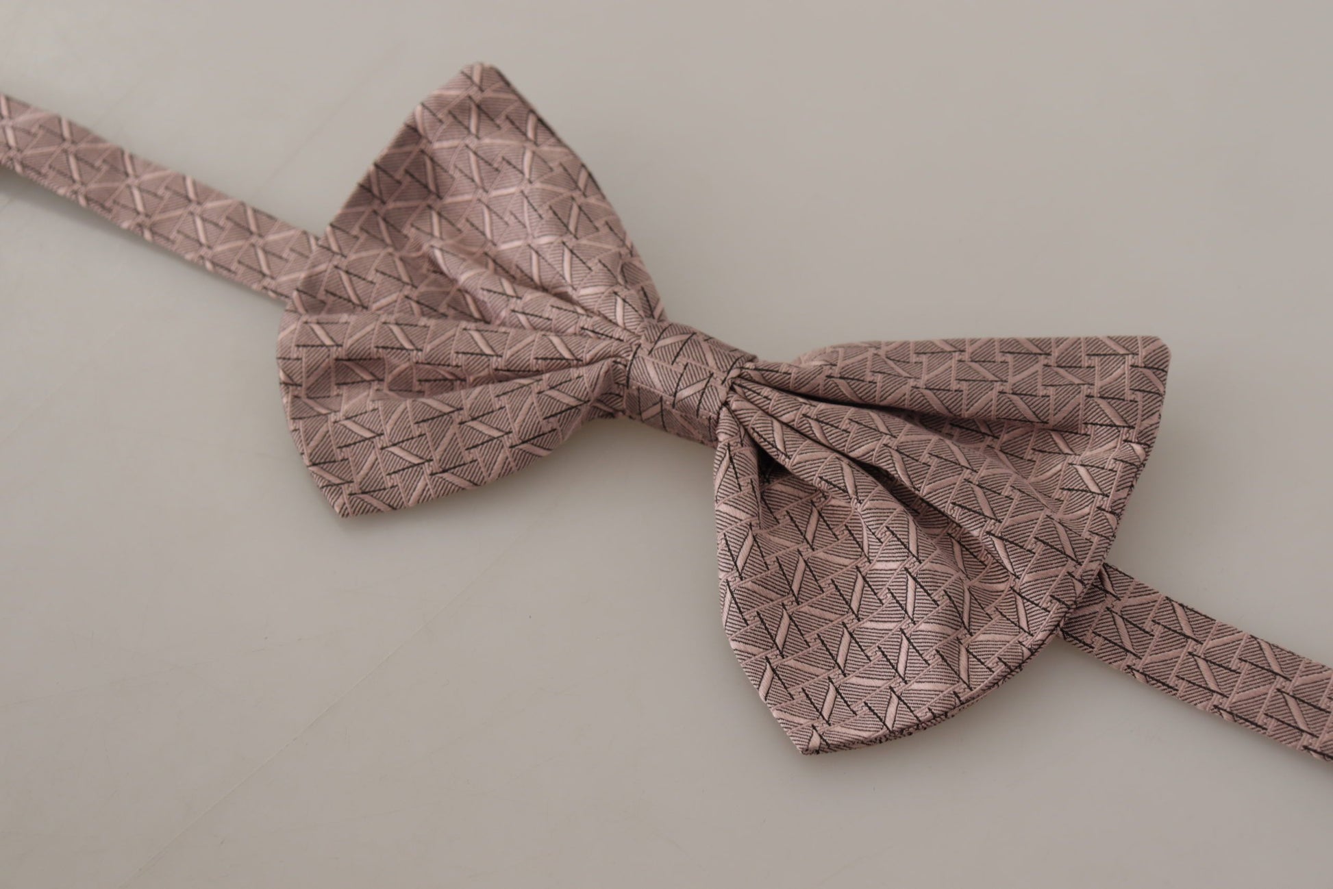 Dolce & Gabbana Elegant Silk Gray Bow Tie - Men's Formalwear - KALAJ