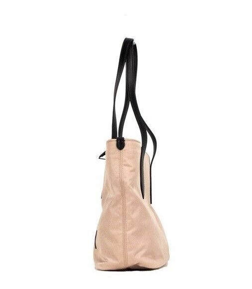 Burberry Small Rose Beige Logo Branded Econyl Nylon Tote Shoulder Handbag Purse - KALAJ