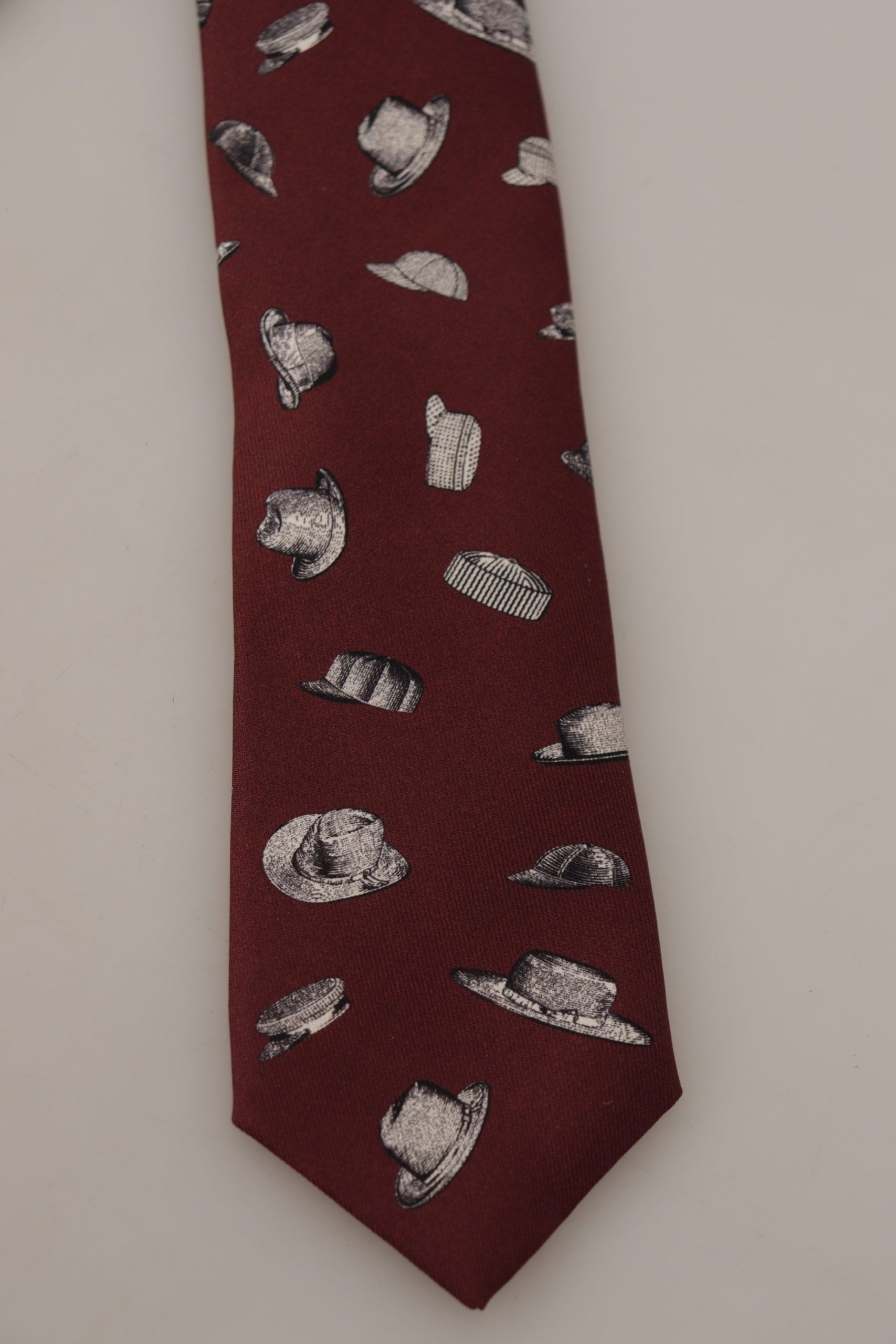 Dolce & Gabbana Maroon Elegance Silk Tie - KALAJ