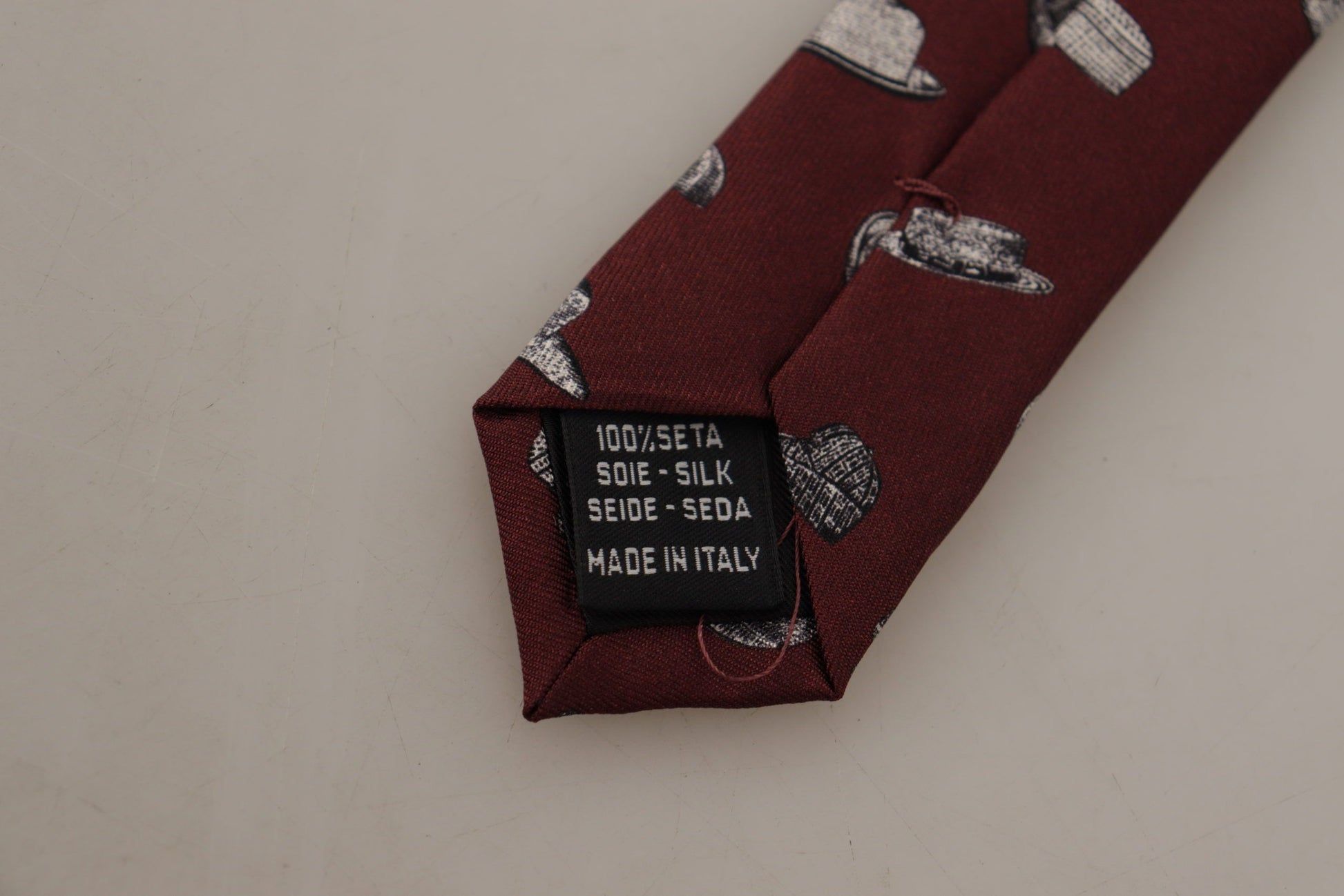 Dolce & Gabbana Maroon Elegance Silk Tie - KALAJ