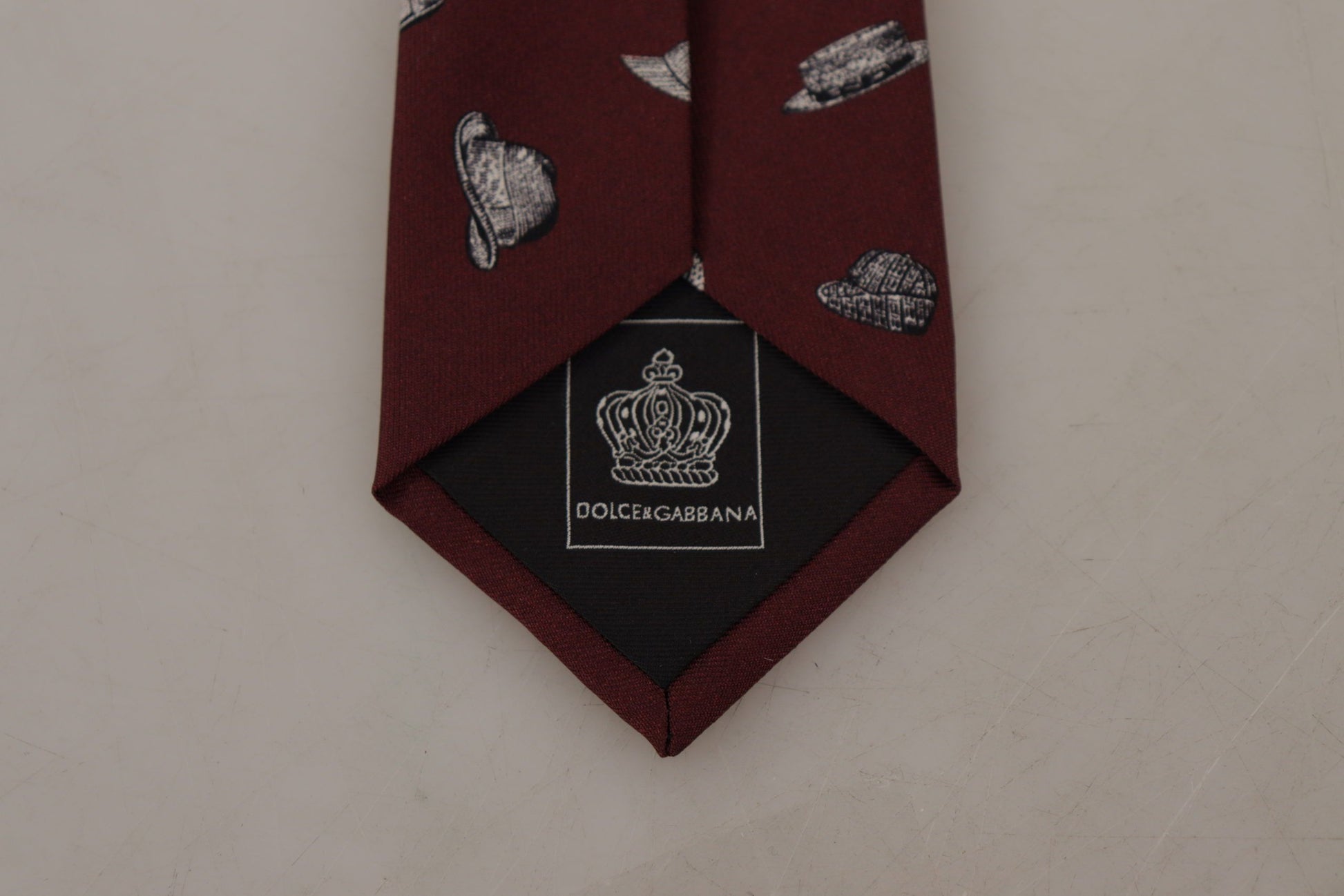 Dolce & Gabbana Maroon Elegance Silk Tie - KALAJ