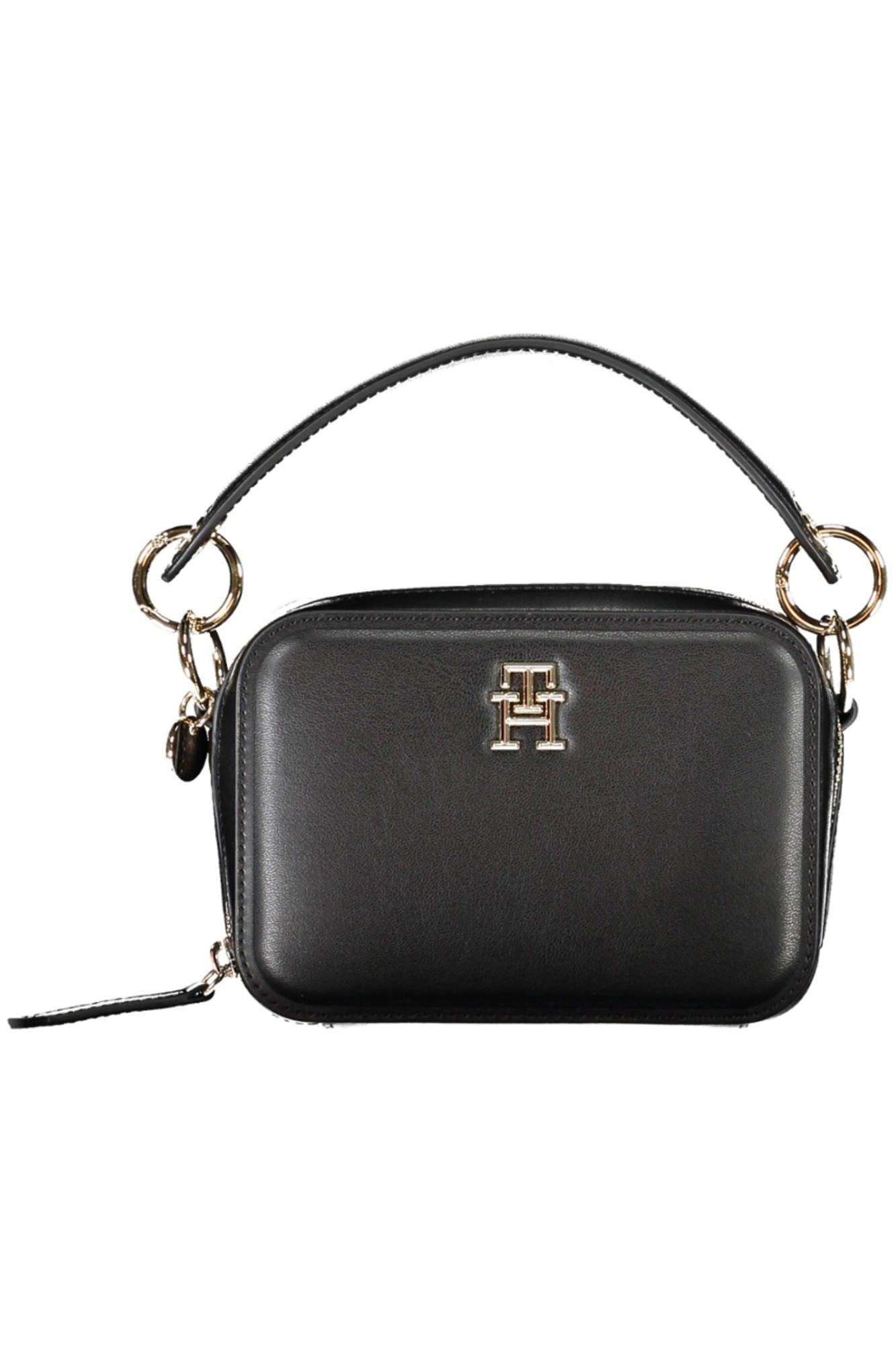 Tommy Hilfiger Black Polyethylene Women Handbag - KALAJ