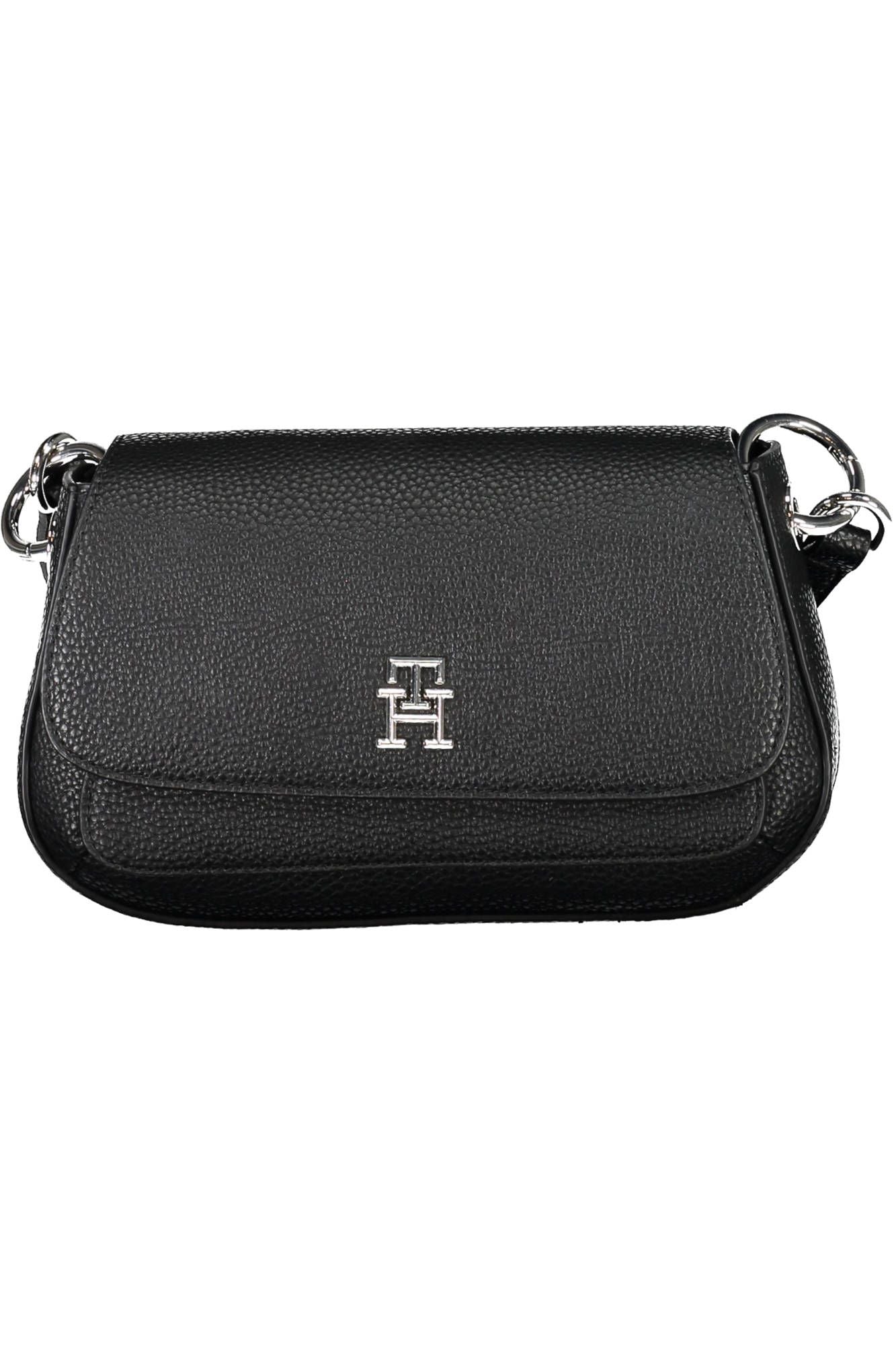 Tommy Hilfiger Black Polyethylene Women Handbag - KALAJ