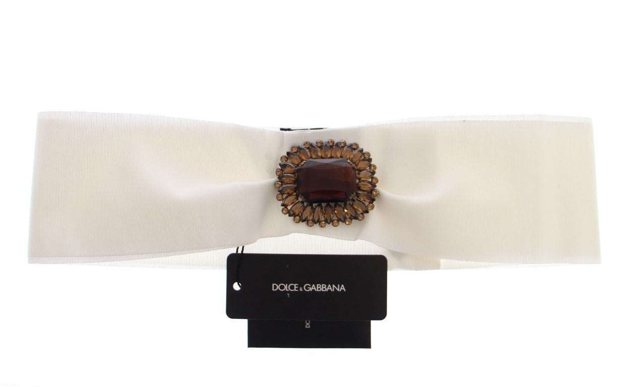 Dolce & Gabbana Embellished Snap Button Waist Belt - KALAJ