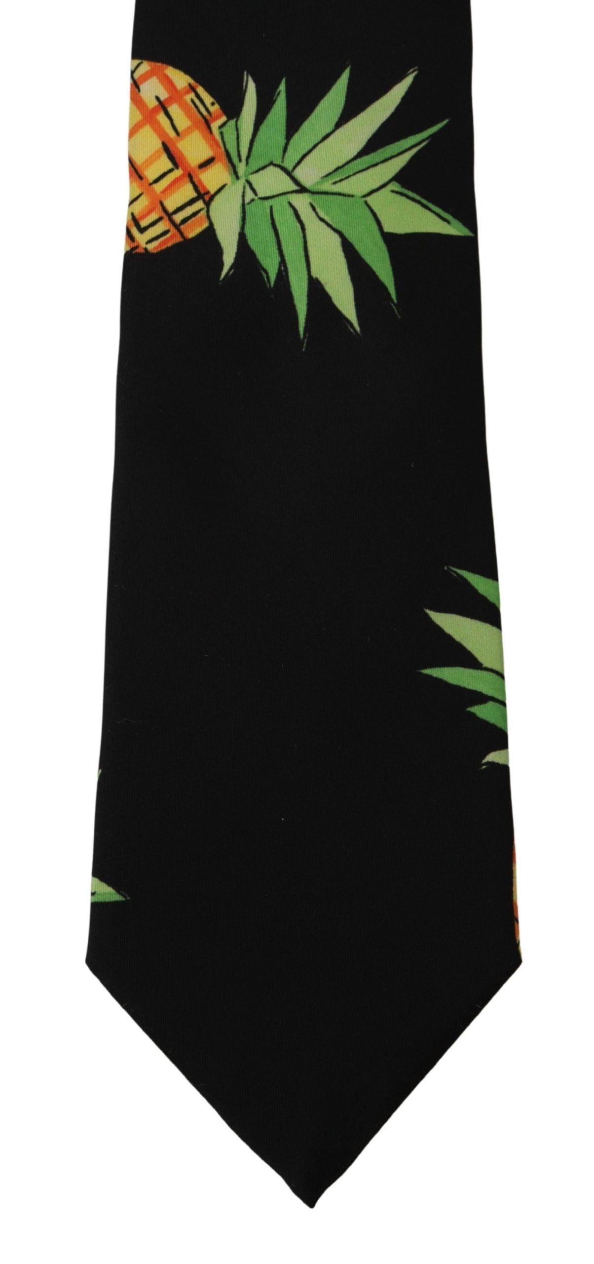 Dolce & Gabbana Elegant Black Silk Tie for Sophisticated Style - KALAJ