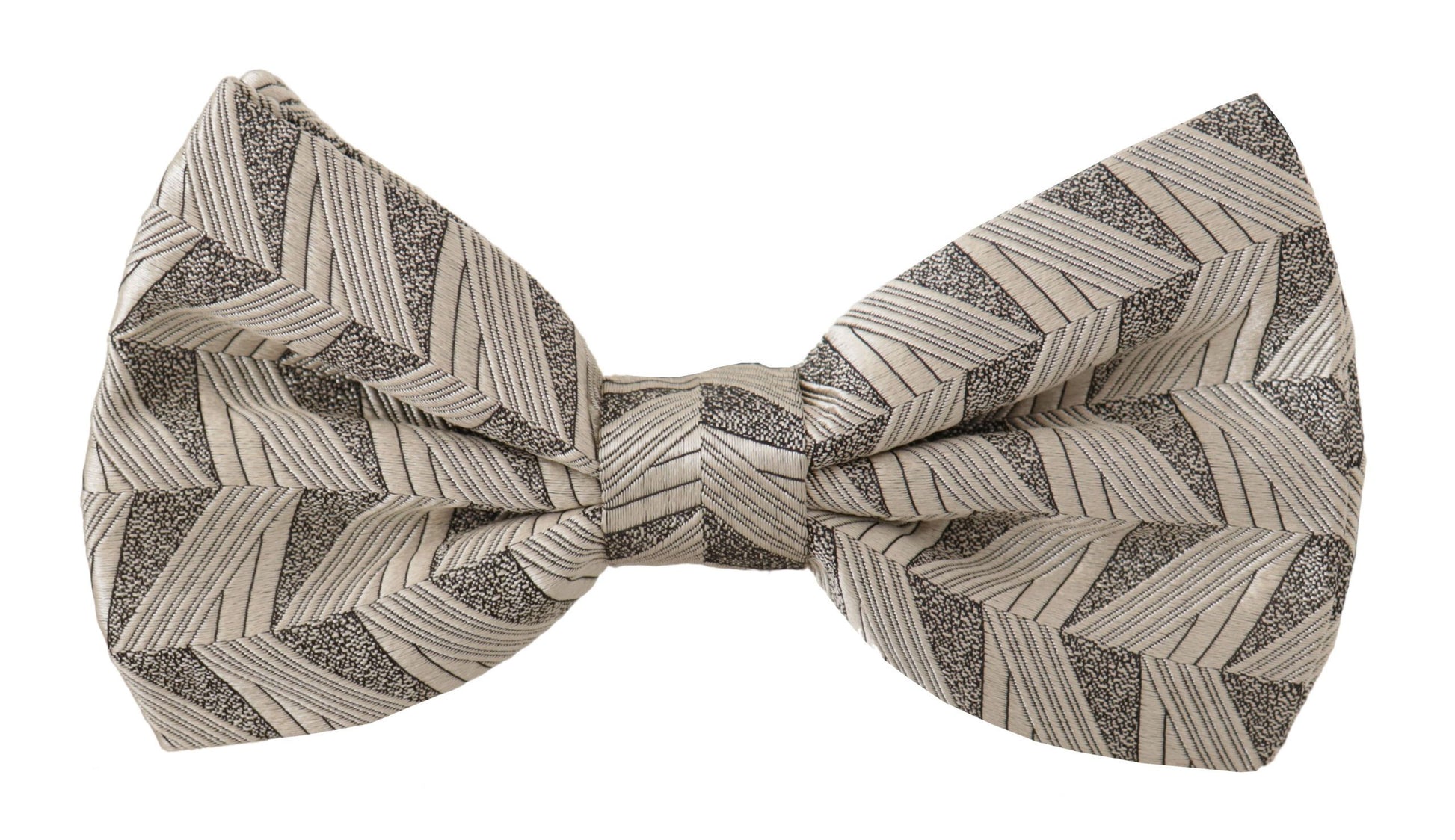 Dolce & Gabbana Elegant Silk Grey Bow Tie - KALAJ