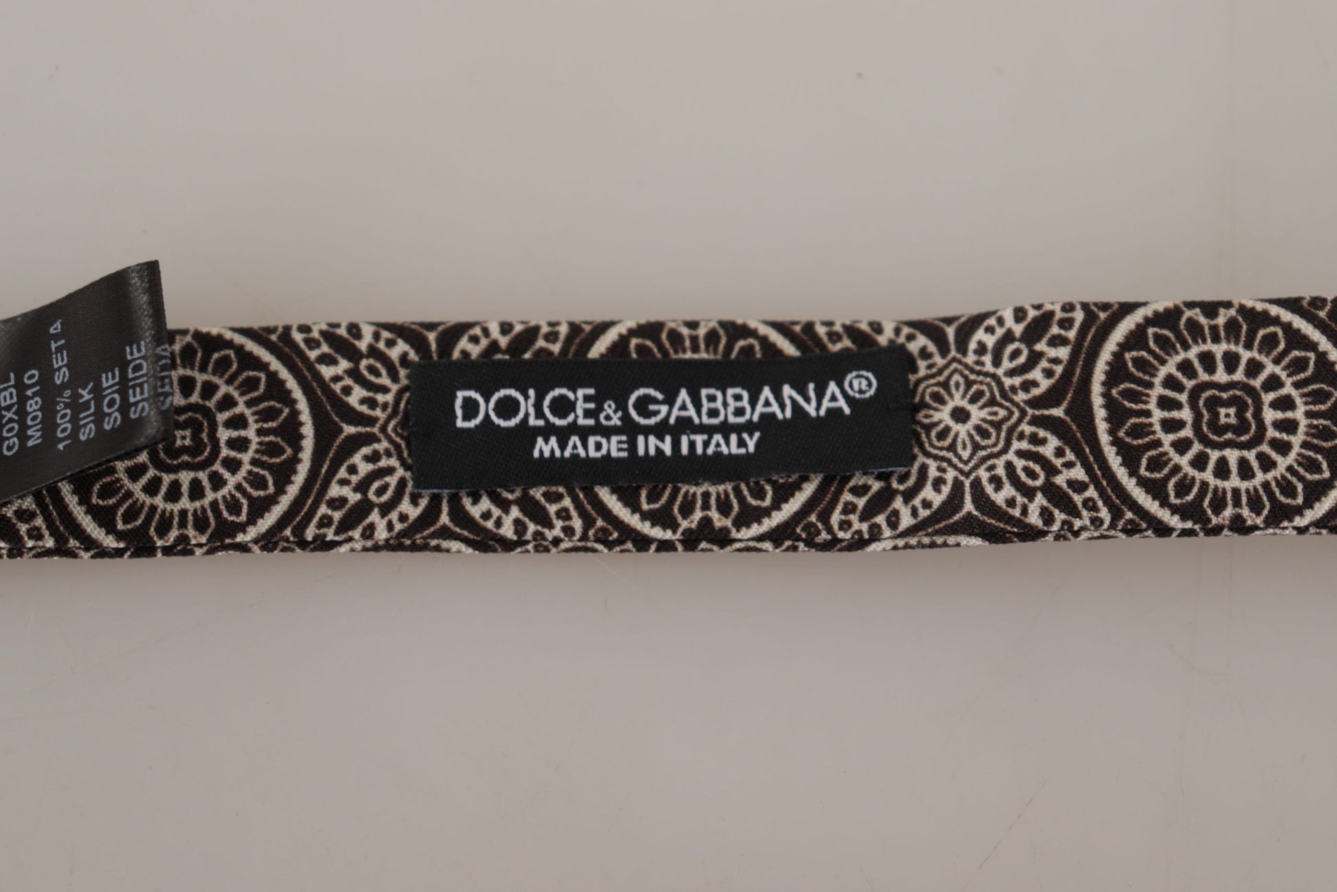 Dolce & Gabbana Elegant Silk Black & White Bow Tie - KALAJ