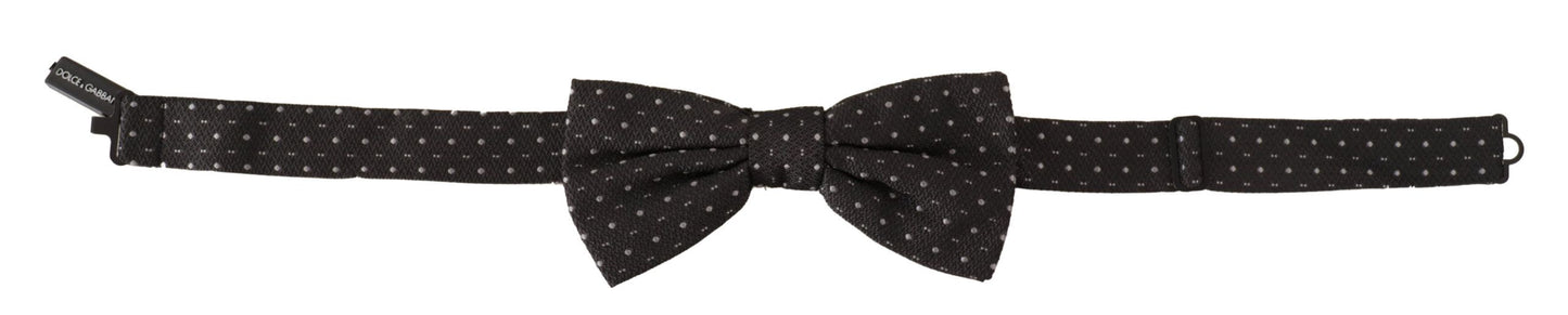 Dolce & Gabbana Elegant Polka Dot Silk Bow Tie - KALAJ