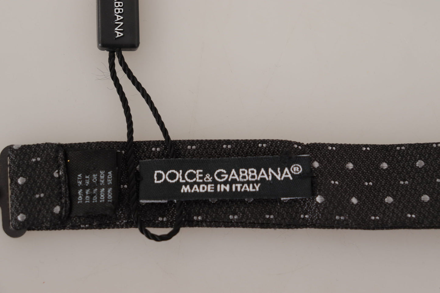 Dolce & Gabbana Elegant Polka Dot Silk Bow Tie - KALAJ