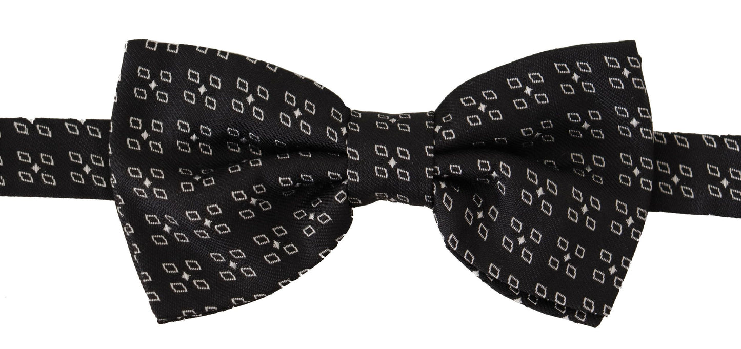 Dolce & Gabbana Elegant Polka Dot Silk Bow Tie - KALAJ