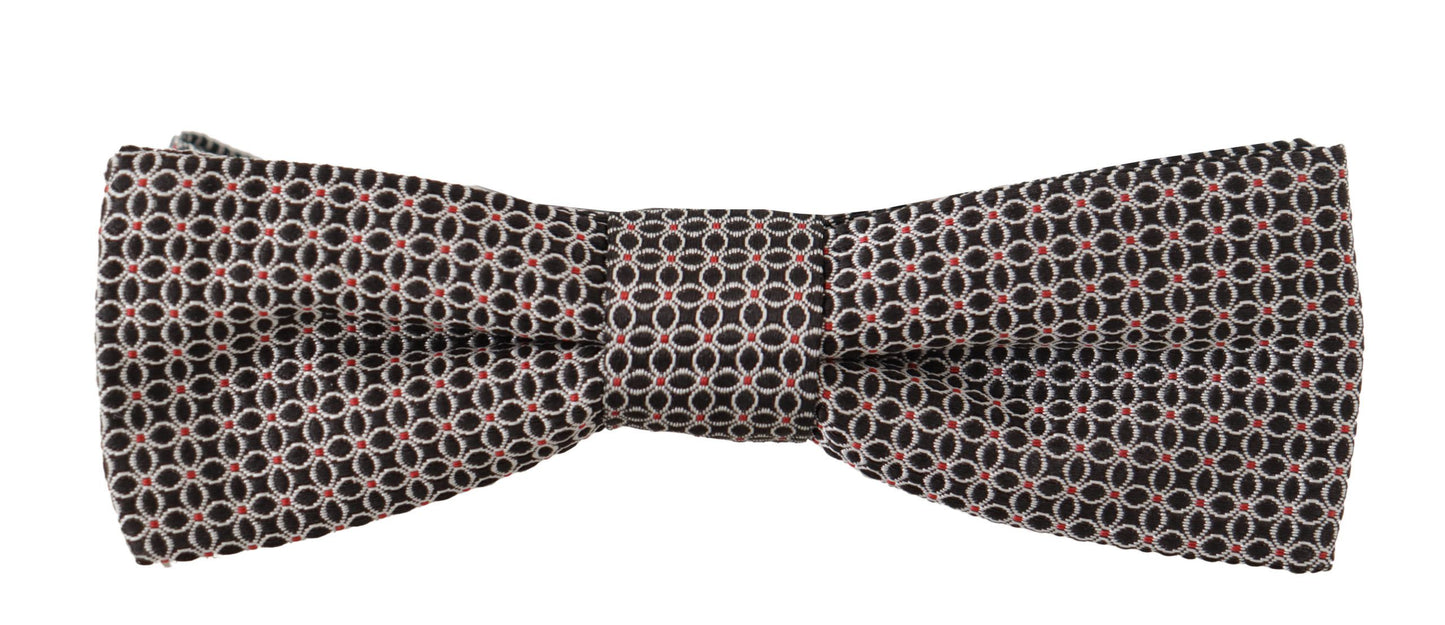 Dolce & Gabbana Elegant Black Silk Bow Tie - KALAJ