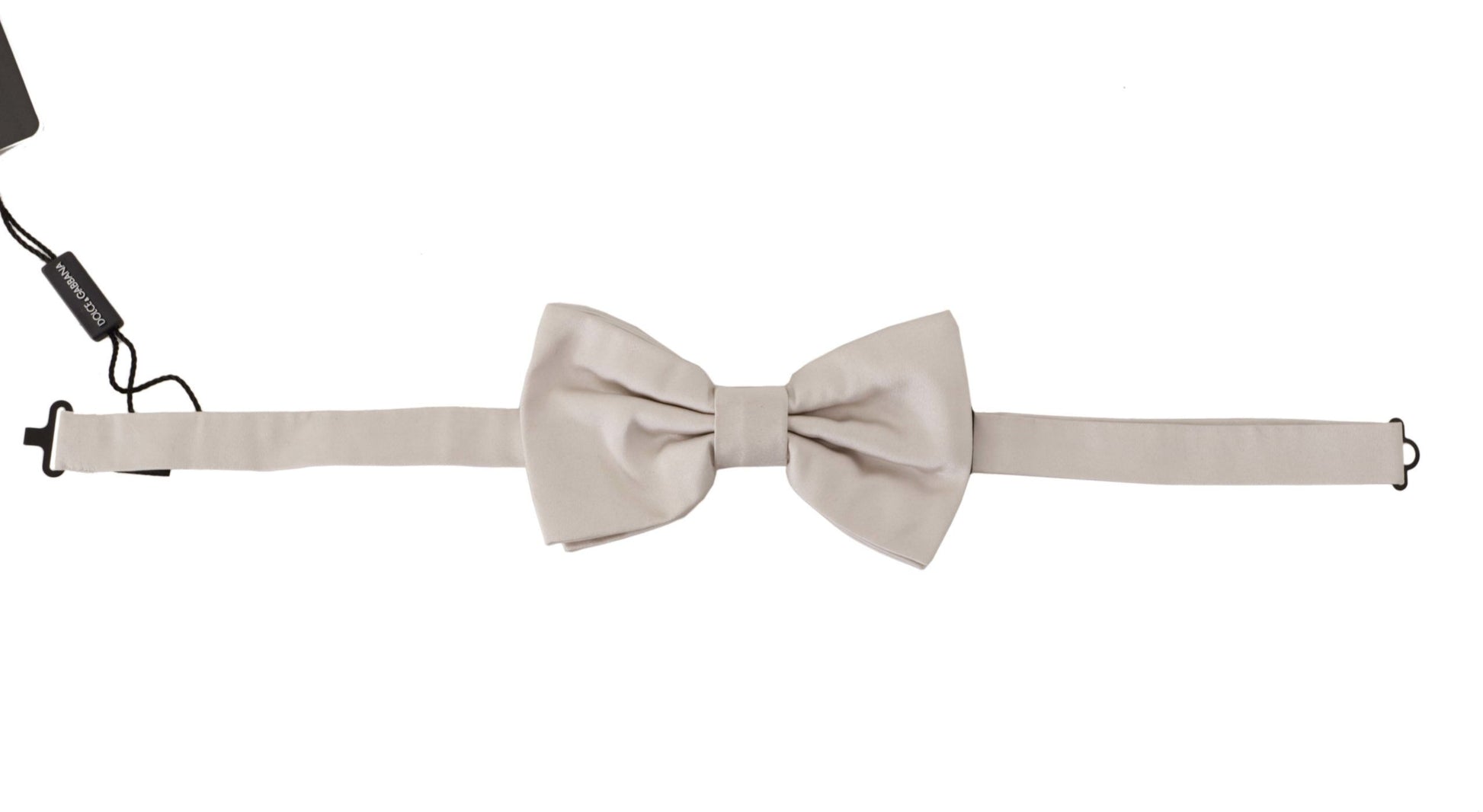 Dolce & Gabbana Exquisite Silk Gray Bow Tie - KALAJ