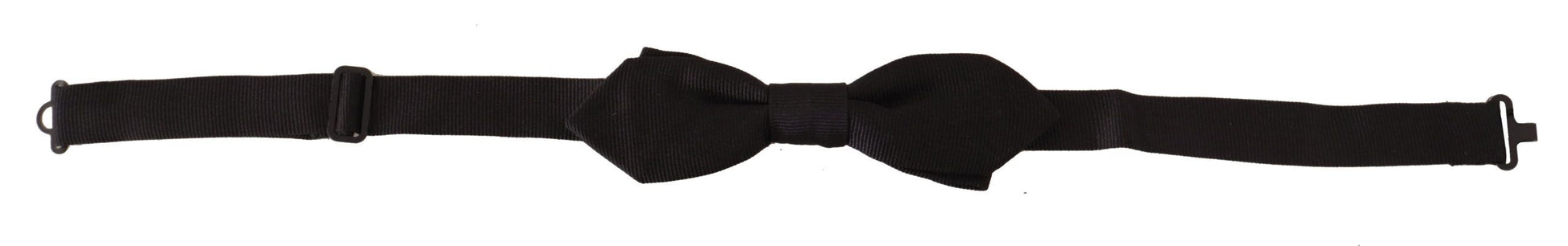 Dolce & Gabbana Elegant Black Silk Bow Tie - KALAJ