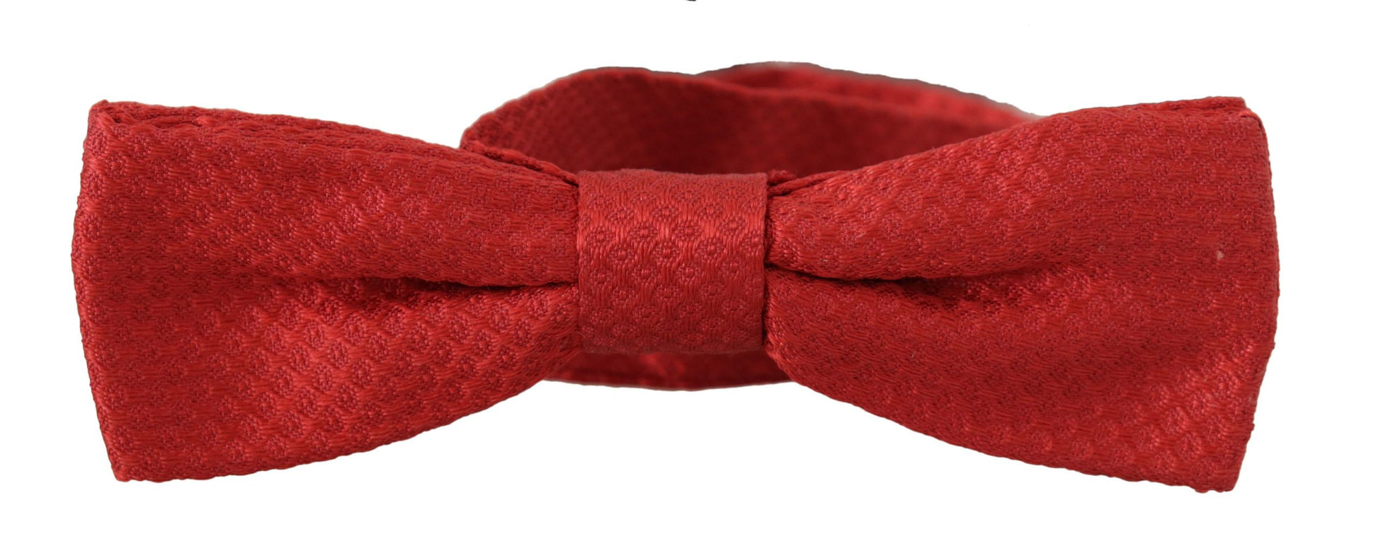 Dolce & Gabbana Elegant Red Silk Bow Tie - KALAJ