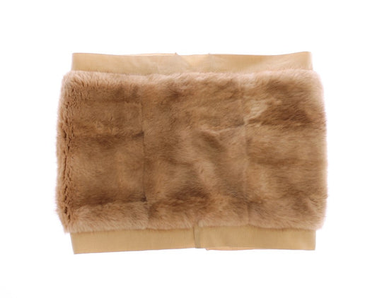 Dolce & Gabbana Exclusive Beige MINK Fur Scarf Wrap - KALAJ