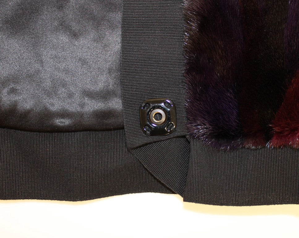 Dolce & Gabbana Exquisite Purple MINK Fur Scarf Wrap - KALAJ