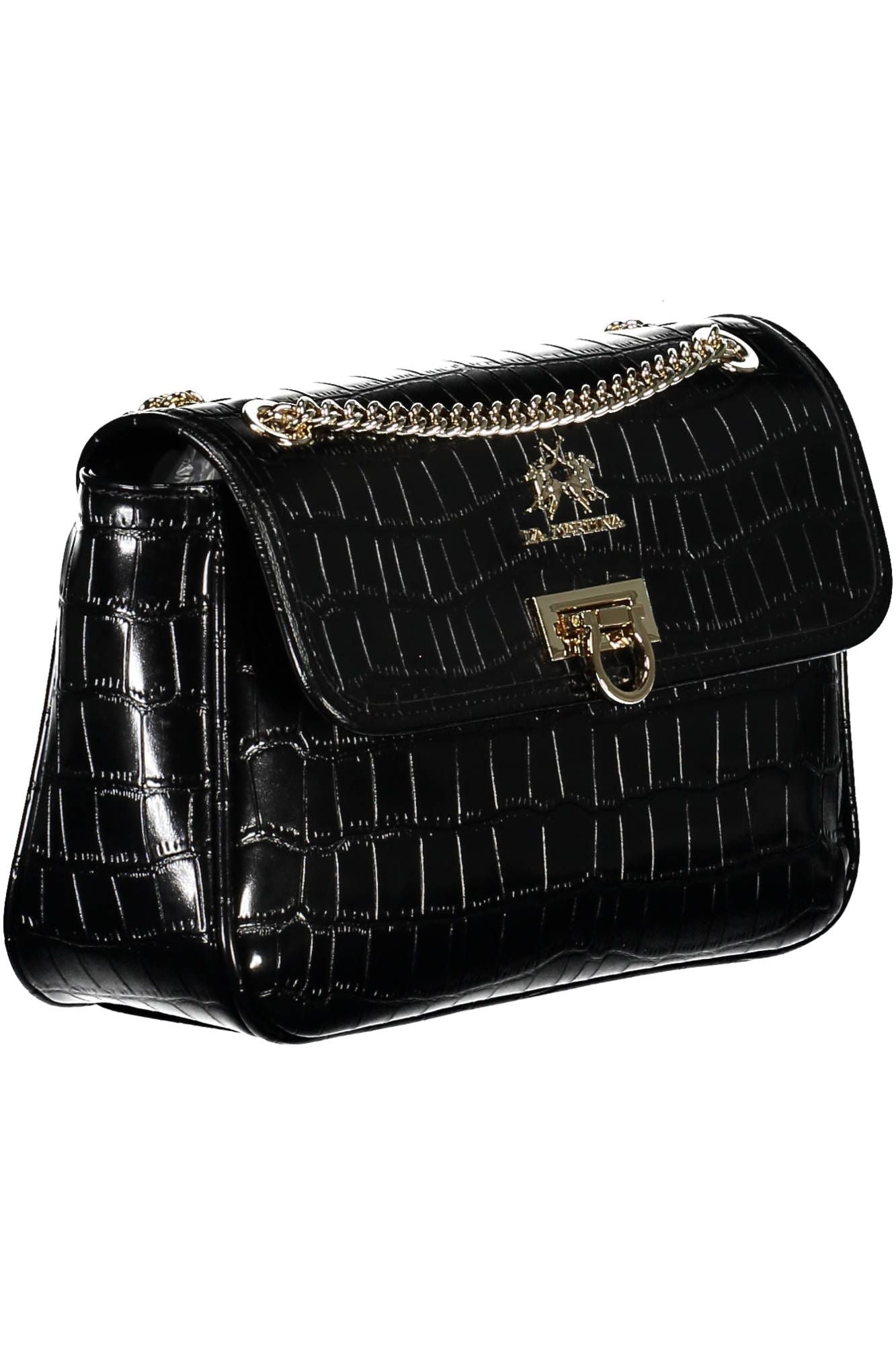 La Martina Black Polyethylene Women Handbag - KALAJ