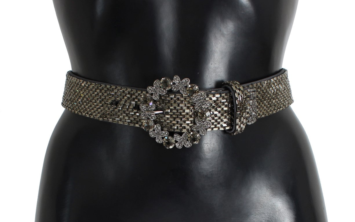 Dolce & Gabbana Embellished Sequined Wide Waist Belt - KALAJ