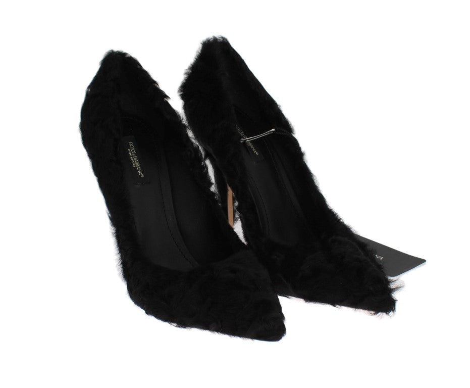 Dolce & Gabbana Elegant Pumps in Luxe Xiangao Fur Leather