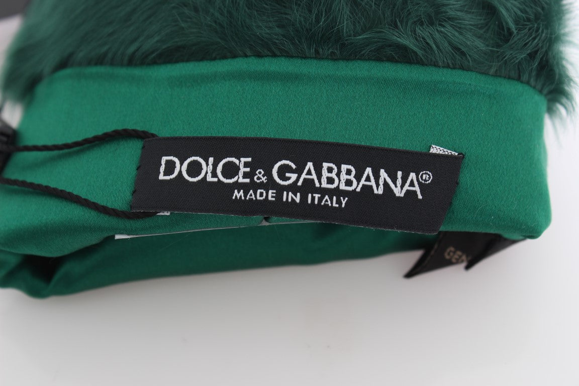 Dolce & Gabbana Elegant Elbow-Length Leather Gloves - KALAJ