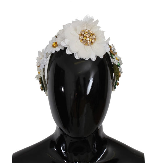 Dolce & Gabbana Sunflower Crystal Luxury Headband - KALAJ