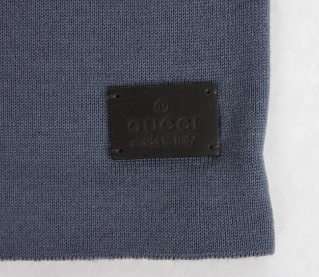 Gucci Unisex Burgundy Blue Wool Beanie Medium Knit Cap - KALAJ