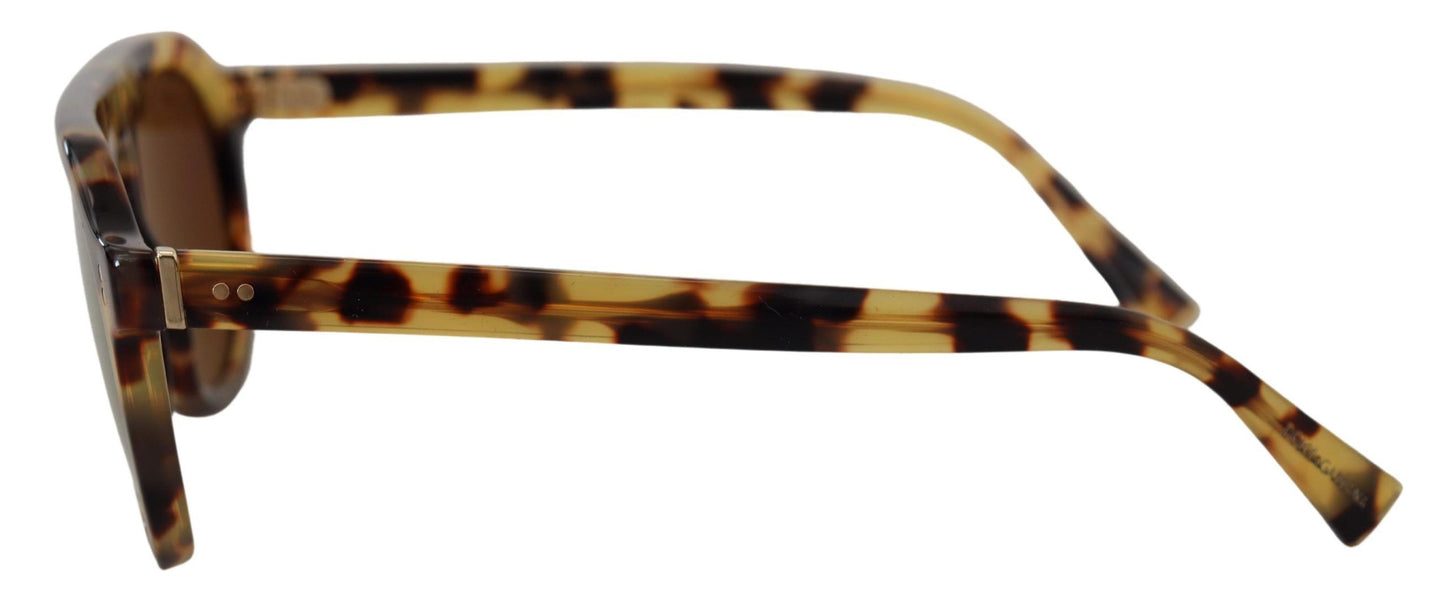 Dolce & Gabbana Chic Tortoiseshell Acetate Sunglasses