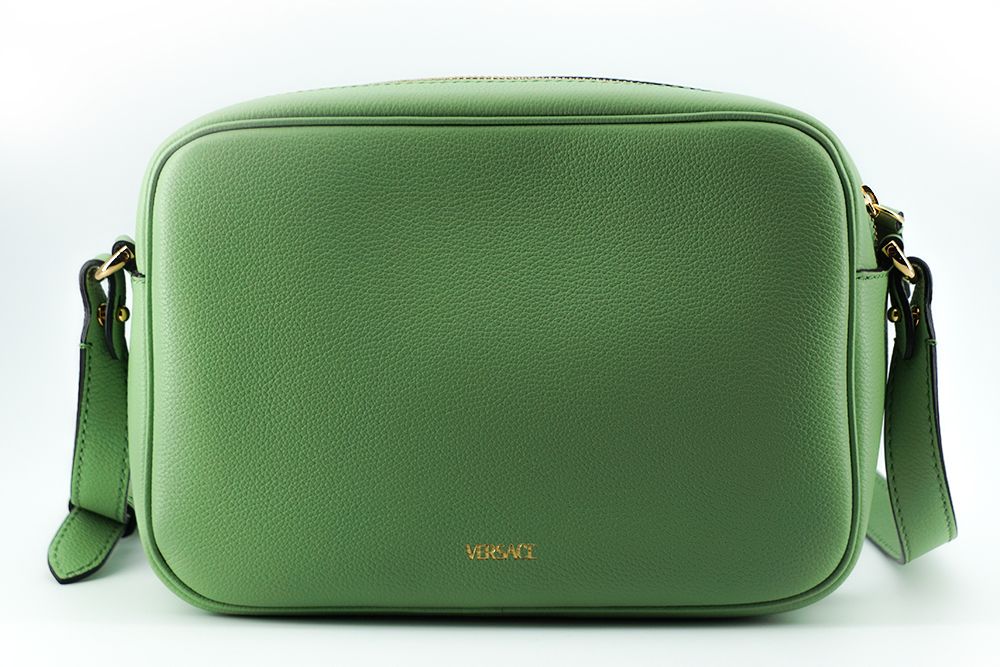 Versace Elegant Mint Green Leather Camera Case Bag - KALAJ