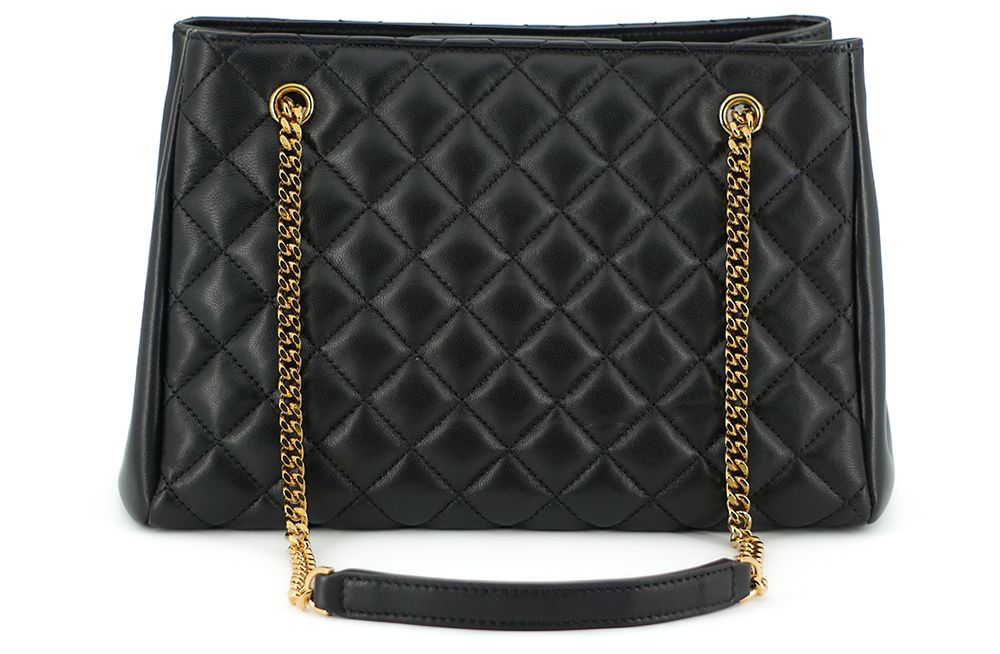 Versace Elegant Quilted Nappa Leather Tote Bag - KALAJ