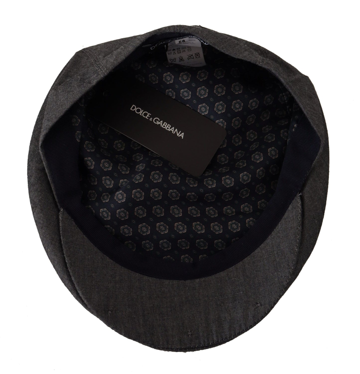 Dolce & Gabbana Elegant Gray Newsboy Hat - KALAJ