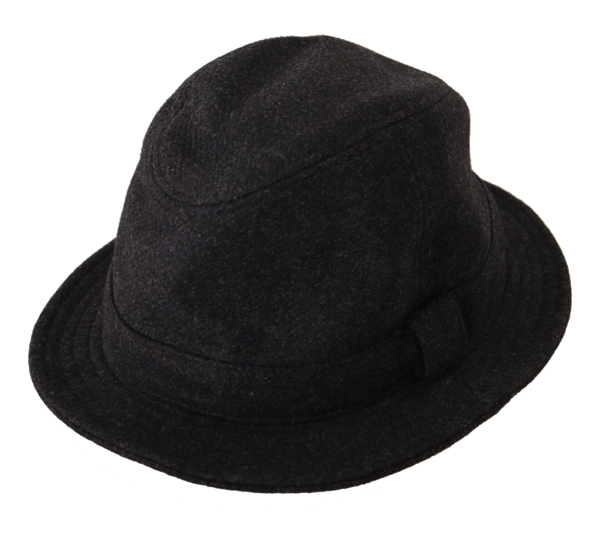 Dolce & Gabbana Elegant Gray Trilby Hat in Wool and Cashmere - KALAJ