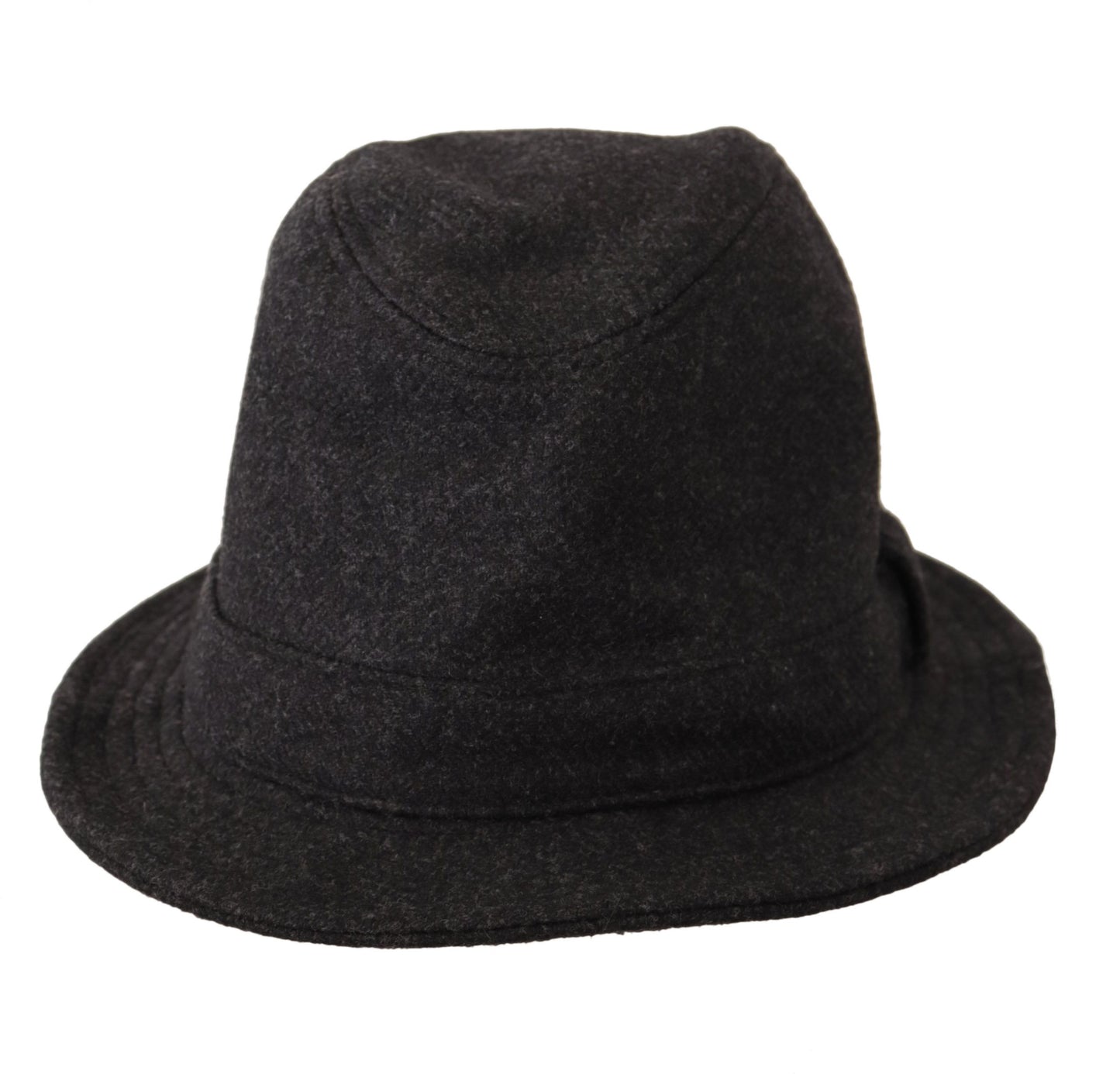 Dolce & Gabbana Elegant Gray Trilby Hat in Wool and Cashmere - KALAJ