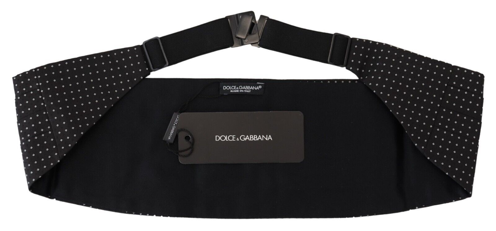 Dolce & Gabbana Elegant Silk Polka Dot Cummerbund - KALAJ