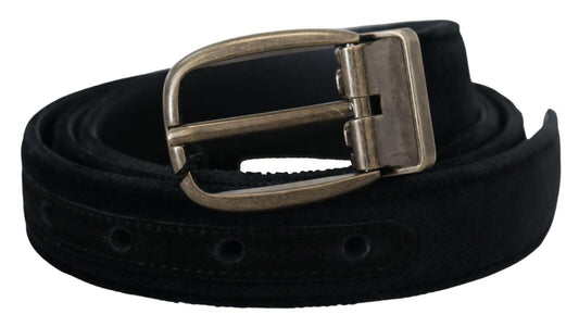 Dolce & Gabbana Elegant Black Leather Belt - KALAJ