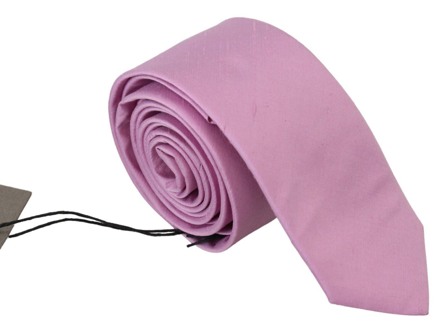 Daniele Alessandrini Elegant Silk Men's Tie in Pink - KALAJ